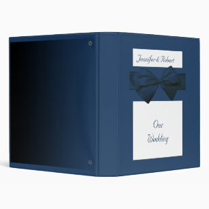 Classeur Mariage bleu marin de collection de domaine