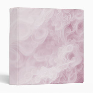 Classeur Mariage Blush Pink Swirl Abstrait