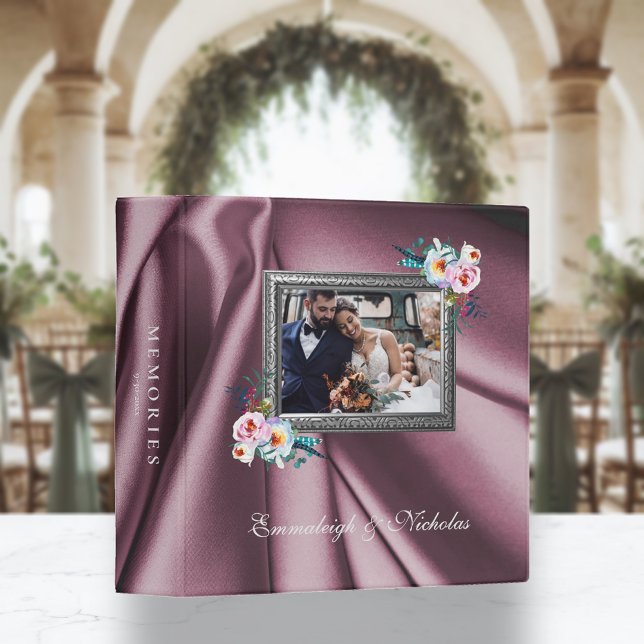 Classeur Mariage Boho rose Floral Photo Scrapbook Album (Créateur téléchargé)