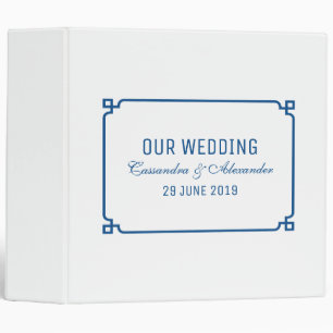 Classeur Mariage chic Lapis Blue Deco