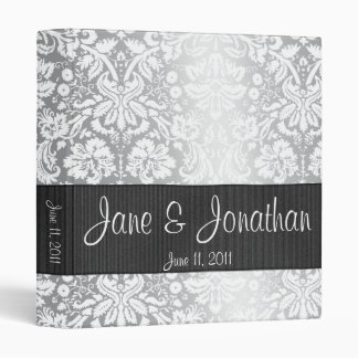 Classeur Mariage de 1" sur mesure Silver Damask