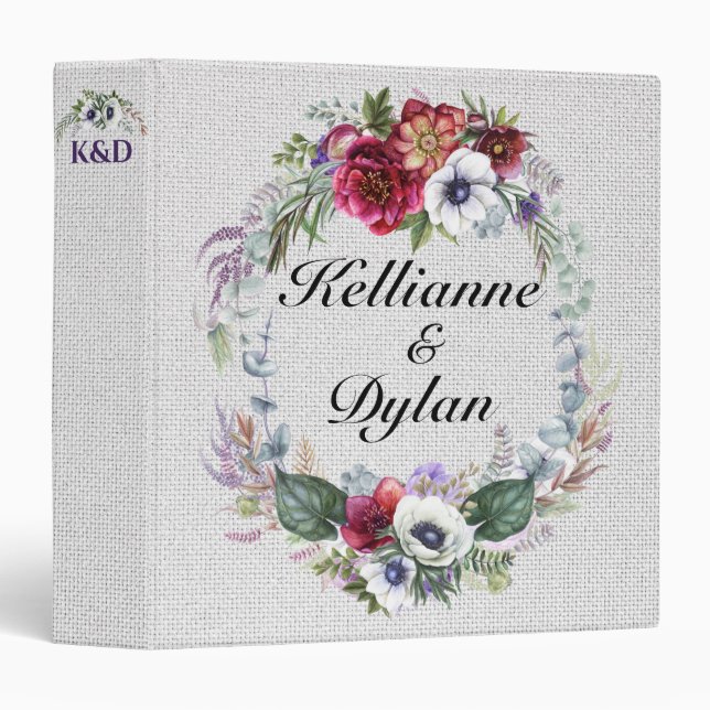 Classeur Mariage de bénédiction irlandais - Anniversaire (Devant/Côté)