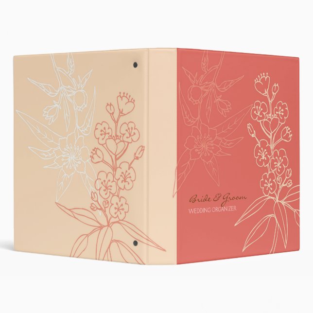 Classeur Mariage de Botanica (Corail) (Arrière-plan)