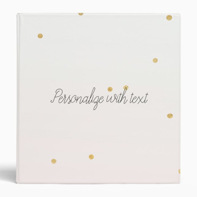 Classeur Mariage de Confetti Sparkle Ombre rose (Devant)