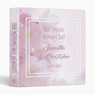 Classeur Mariage de fleurs roses