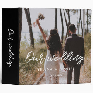 Classeur Mariage de la typographie moderne photo album clas