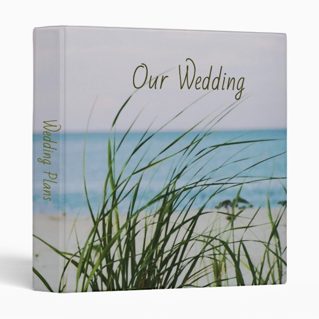 Classeur Mariage de plage (Devant/Côté)