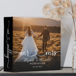 Classeur Mariage de script de coeur Souvenirs photo Album C