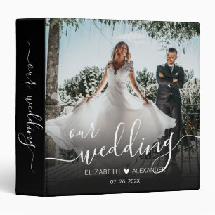 Classeur Mariage de script moderne Souvenirs photo Album Cl