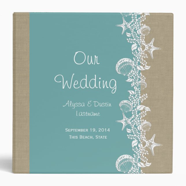 Classeur Mariage de Sea Garland Beach (Devant)