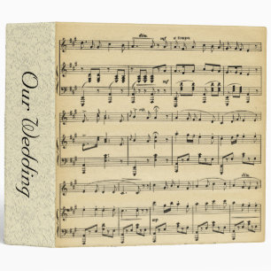 Classeur Mariage de thème musical