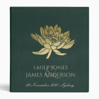 Mariage FLORAL GLAMOREUX OR SOMBRE VERT LOTUS