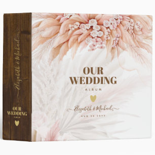 Classeur Mariage floral personnalisé Planification Album ph