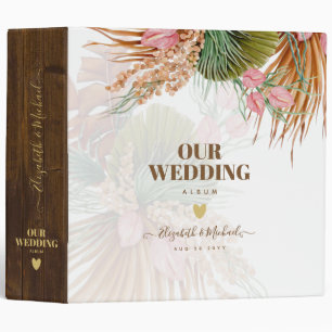 Classeur Mariage floral personnalisé Planification Album ph