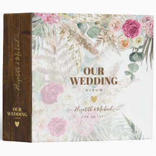 Classeur Mariage floral personnalisé Planification Album ph