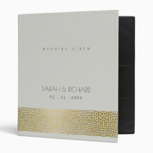 Classeur Mariage GLAMOROUS OR VELVET GRAY MOSAIC POINTS