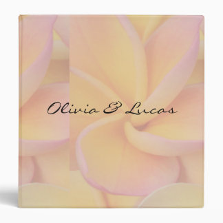 Classeur Mariage jaune de fleur de Plumeria