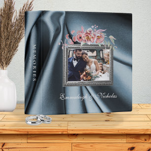 Classeur Mariage Moody Turquoise Floral Photo Scrapbook Alb