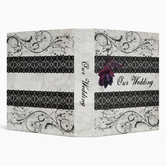 Classeur Mariage noir de dentelle (Arrière-plan)