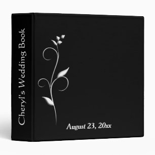 Classeur Mariage noir et blanc
