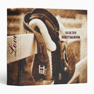 Classeur Mariage occidental rustique de selle de cheval de