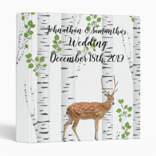 Classeur Mariage personnalisé de 1,5 po Deer Doe B