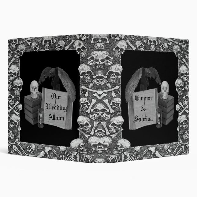 Classeur Mariage Romance noir et blanc de Spellbook de (Arrière-plan)