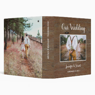 Classeur Mariage rustique de la grange en bois photo collag