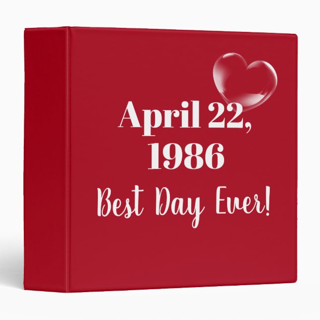 Classeur Mariage Scrapbook Bubble Heart (Devant/Côté)