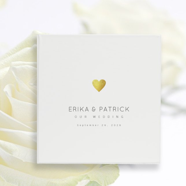 Classeur Mariage Simple Nettoyer et Clair Élégant Blanc (Créateur téléchargé)