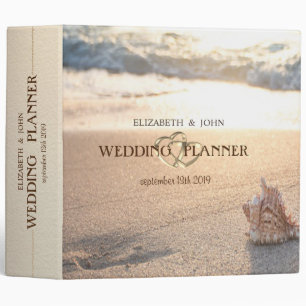Classeur Mariage sur la Plage Coquillage, Sable, Coucher de