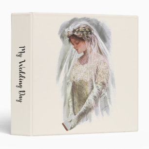 Classeur Mariée victorienne vintage avec la Bible Harrison