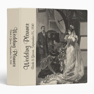 Classeur Mariée vintage, Portrait nuptiale avec photographe