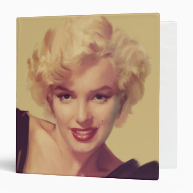 Classeur Marilyn dans le noir (Devant/Intérieur)
