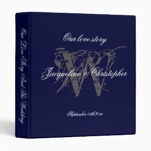 Classeur Marine Blue Chic Wedding planner Keepsaké