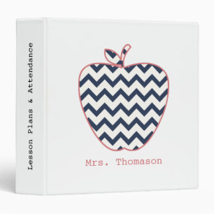 Classeur Marine Chevron et professeur de corail Apple