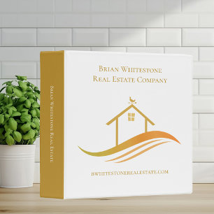 Classeur Marketing personnalisé de logo de maison chic en o
