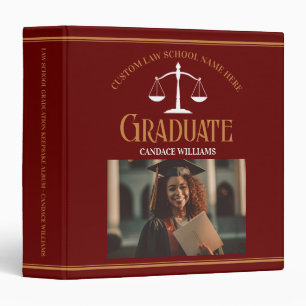 Classeur Maroon Gold Law School Graduation Album photo