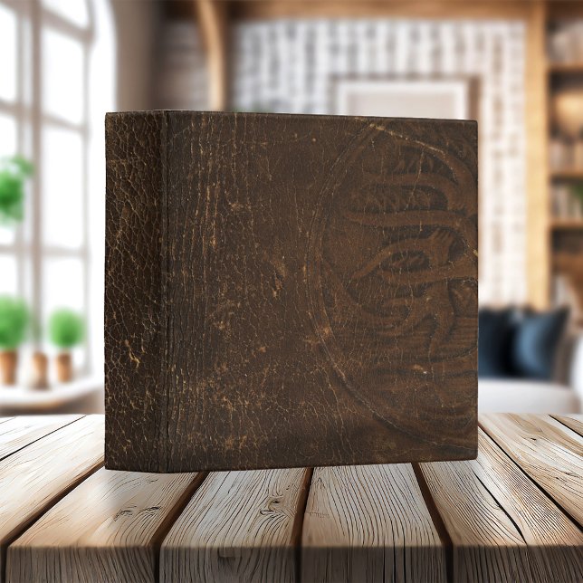 Classeur Marque en cuir Faux Faux Cowhide (Créateur téléchargé)