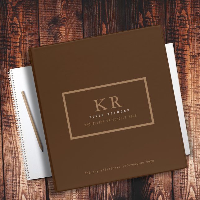 Classeur Marron de Bureau ou d'École (Créateur téléchargé)