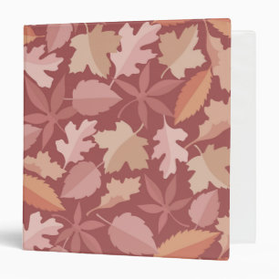Classeur Marsala motif feuille