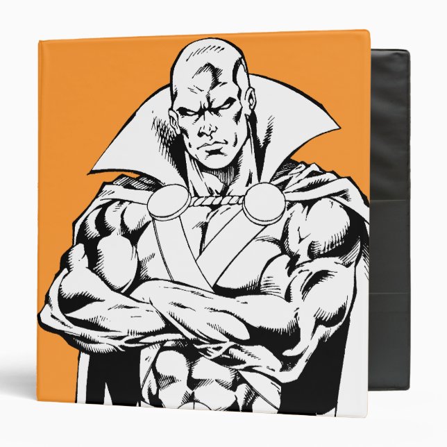 Classeur Martian Manhunter Plan Debout (Devant/Intérieur)
