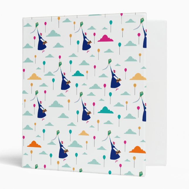 Classeur Mary Poppins | Magic remplit le Motif aérien (Devant/intérieur)