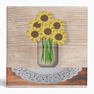 Classeur Mason Jar De Tournesols Album Photo