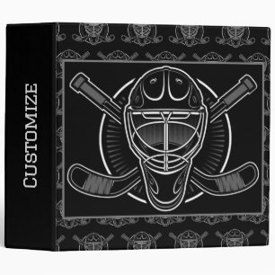 Classeur Masque de gardien noir et blanc