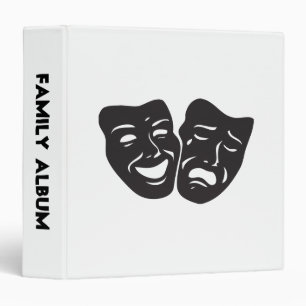 Classeur Masques de théâtre de drame de tragédie de com
