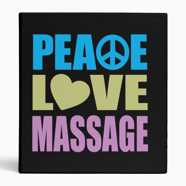 Classeur Massage d'amour de paix (Devant)