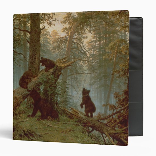 Classeur Matin dans une forêt de pin, 1889 (Devant/Intérieur)
