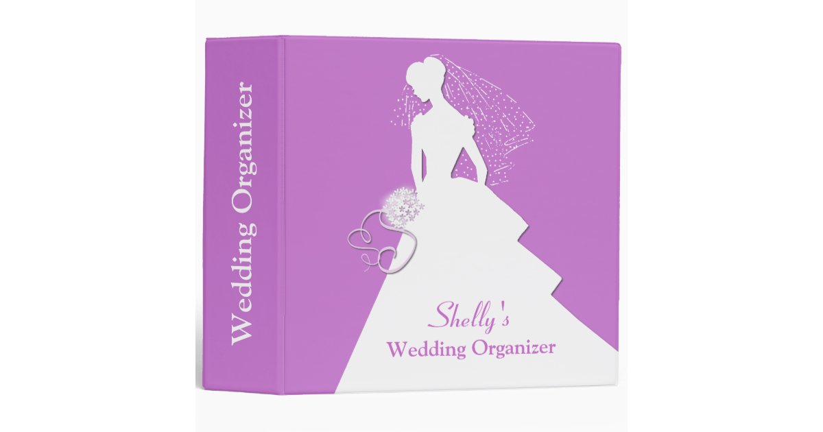 Classeur Mauve D Organisateur De Mariage De Zazzle Ca