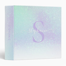 Mauve Purple Aqua Pastel Iridescente Fille Étincel